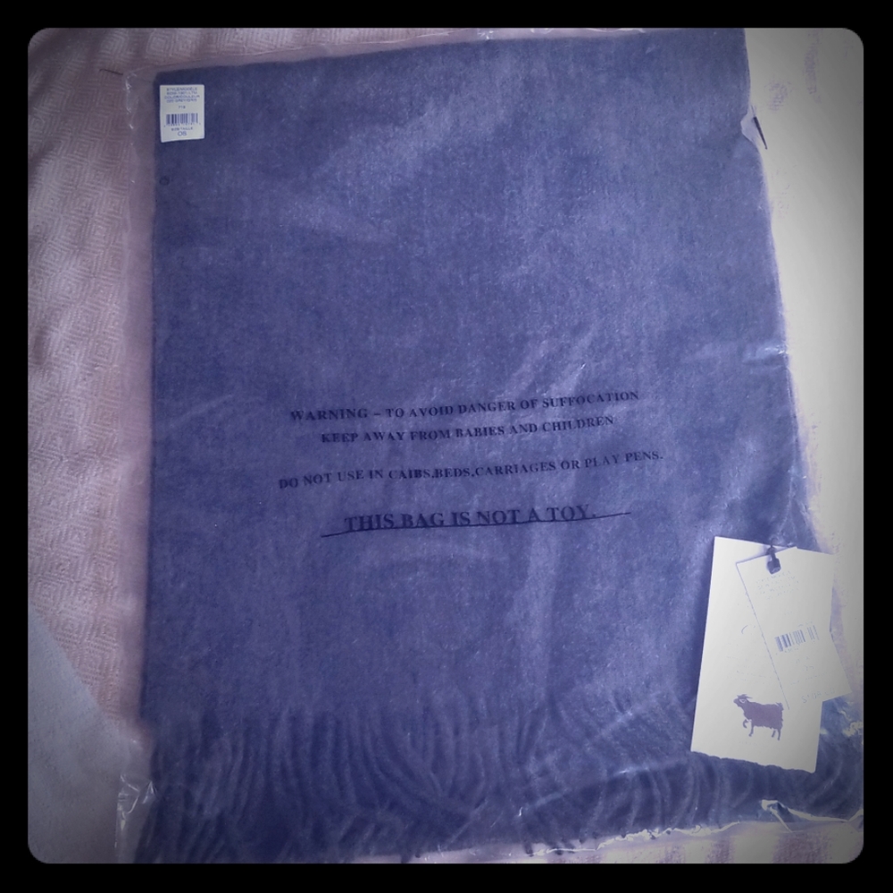 Men's Grey Cashmere Scarf